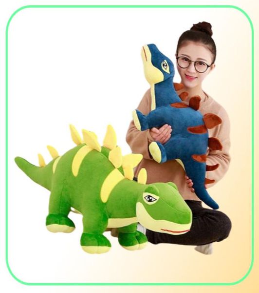 Mignon dessin animé stégosaure poupée en peluche grand dinosaure poupée chiffon poupée enfants 039s jour cadeau d'anniversaire gift5618478