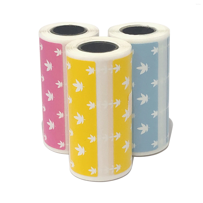 Cute Cartoon Thermal Labels Roll 57 30mm Strong Adhesive Sticker Clear Printing For PeriPage A6 Pocket BT Printer
