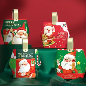 Leuke Cartoon Treat Candy Gifts Box Voor Wedding Xmas Presents Sweets Christmas Eva Santa Festival Party Favor Supplies MJ0816