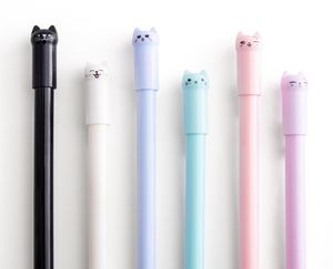 Leuke Kat Gelpennen Zwarte Inktpennen 05mm Rollerball Neutrale Pen Kantoor Schoolbenodigdheden6275594