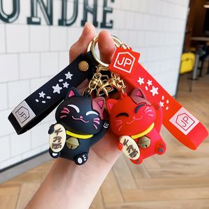 Leuke kattensleutelhanger voor autosleutels Anime Accessoires Key Chain Animal KeyChains vrouwen Men Men Doll Keyring paar Matching Holiday Gifts