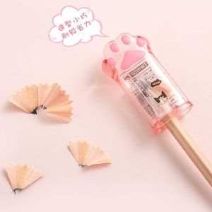 Cute Cat Paw Pencil Sharpener Kawaii School Supplies Stationery Items Student Prize for Kids Gift