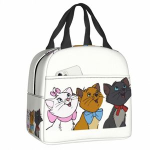 Boîte à lunch portable chat mignon Femmes FEAKPROPOH KAWAII CARTO CARTO COLER CHARMER THERMAL Food Isolate Lunch Sac Kids School Enfants D5ol #