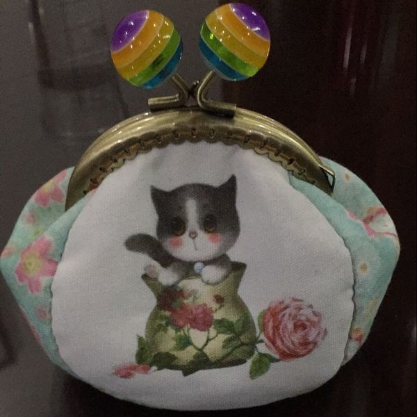 Lindos lienzos de gatos tejidos con teñido a mano Diy hecha a mano Corta hecha a mano tela de álbumes de remolque para bolso para bolso