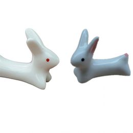 Leuke keramische cartoonhouder Rack Rabbit Chopstick Holder Chopsticks Care Storage Fashion keuken tafelgoed 20220616 D3