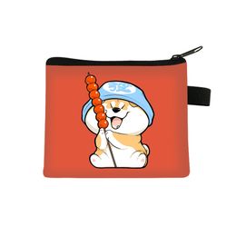 Mignon Chai Dog Children's Coin's Purse Student Carte Sac Carte clé PACK PACK SAG SAG MINE BAG SALLET