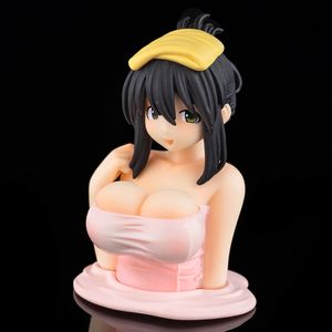 Mignon poitrine secouant filles voiture ornements dessin animé Kawaii Anime Statue voiture tableau de bord Sexy poupée Figurine voiture décorations