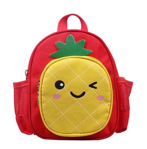 schattig kind baby kleuterschool rugzak cartoon ananas ananas schouders tas casual kinderen zakkenzak