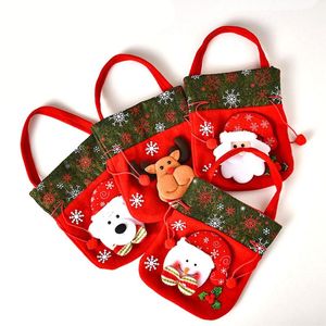 Schattige kerstcadeau zak Xmas Candy Tote Bags Christmas Decorations RRE14722