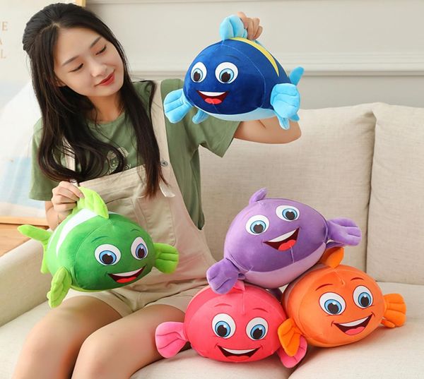 Mignon poisson clown en peluche dessin animé monde animal de la mer en peluche poupée fille dormir oreiller doux aquarium cadeau kawaii cadeau de noël 5729844