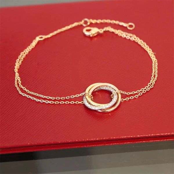 Mignon Couple Bracelet De Luxe Designer Main Bracelet pour Femmes Bijoux en acier inoxydable bijoux amitié fiançailles fête de mariage cadeau d'anniversaire womens bangles6