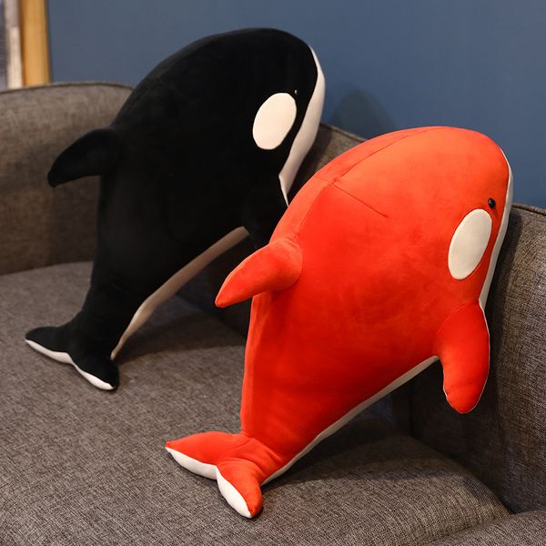 Mignon créatif peluche tueur poupée baleine peluche oreiller maison bureau décoration jouet cadeau