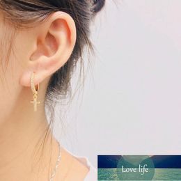 Boucles d'oreilles croisées mignonnes de qualité supérieure, boucles d'oreilles croisées en cristal Cz pour femmes, bijoux de mariage coréens, prix d'usine, conception experte, qualité dernier style