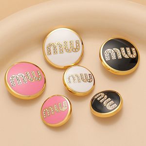 Mignon cristal lettre bricolage boutons de couture 3 couleurs lettres bouton de vêtement rond pour chemise manteau pull 18/23mm