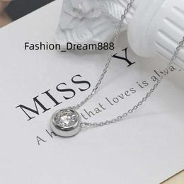 Collar con colgante de moissanita de diseño bonito, plata de ley 925, 2ct, VVS1, 8MM, collares redondos de diamantes de moissanita