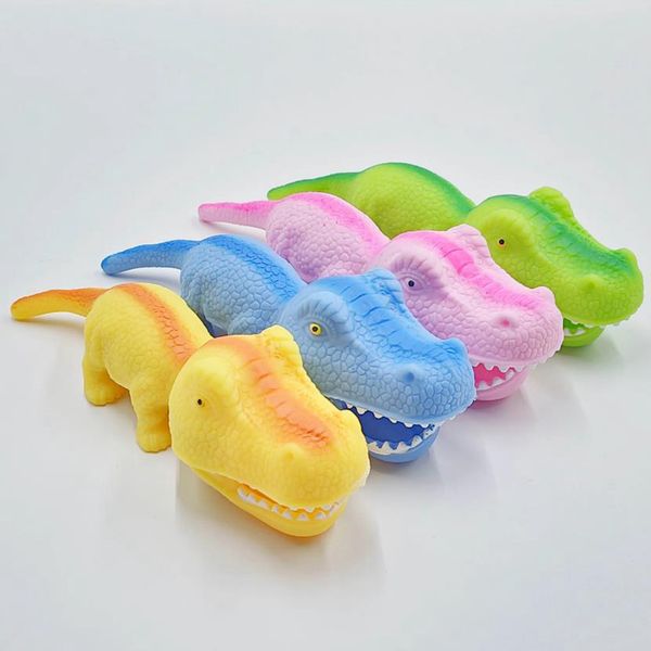 Lindos juguetes de dinosaurios Fidget Alivio del estrés Mochi Squishy Slow Rising Squishy Squeeze Toys Regalos divertidos Favores de fiesta para niños adultos 2798