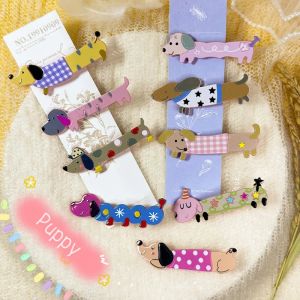 Mignon chien Hairpin Sweet Cartoon Girl Heart Duck Mouth Clip Clip Clip Clip Bangs Hair Hair Broken Hair Clip Hair Accessoires Nouveaux