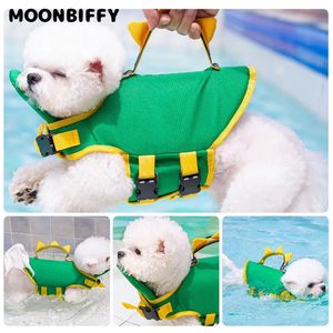 Lindo perrito Life Jacket Sport Safety Rescue Vest Cloth en la piscina Vests ajustables Traje de natación para todos los perros para mascotas 240411