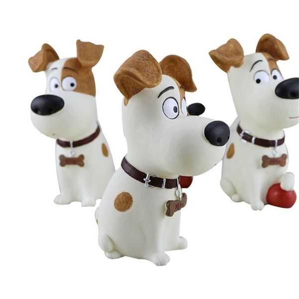 Mignon chien tirelire Figurines résine distributeur banque de pièces de noël enfants cadeaux tirelires décor de bureau tirelire LJ201212241O