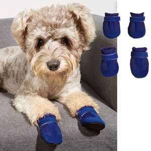 Leuke honden huisdieren zomer sandalen mesh zachte zool wandelen en hardlopen ademende hondenschoenen puppy pup schoenen gratis verzending