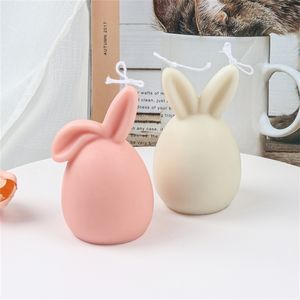 Mignon Pâques Coquille D'oeuf Lapin Savon Moule Ornement De Table Decora Amoureux De La Résine Artisanat Pour Bougie Parfumée Plâtre Ciment 220629