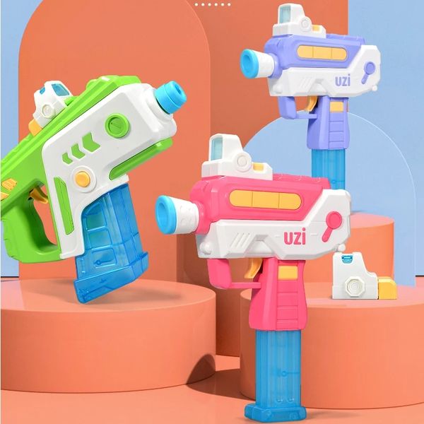 Pistolet à eau électrique mignon pour enfants, jouets de plage d'été, jeux d'eau Blaster, pistolet à eau haute pression, jouet coloré pour garçons