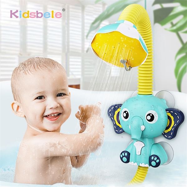 Elefante lindo Juguete de baño Bomba de agua automática eléctrica Tiempo de baño Juego de niños pequeños Juguetes de baño Juguetes de bañera para niños pequeños Bebé Niños 220531