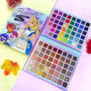 Cute FARCENT Girl Pattern Boutique 96 colores Shimmer Matte Lentejuelas Maquillaje multicolor Paleta de sombras de ojos Cosméticos esmaltados de belleza 240123