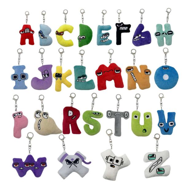 Mignon Figure Stuffed Doll Letters A-Z Pillow Kid Letter Toys Plance Alphabet Lore Keychain Pendant