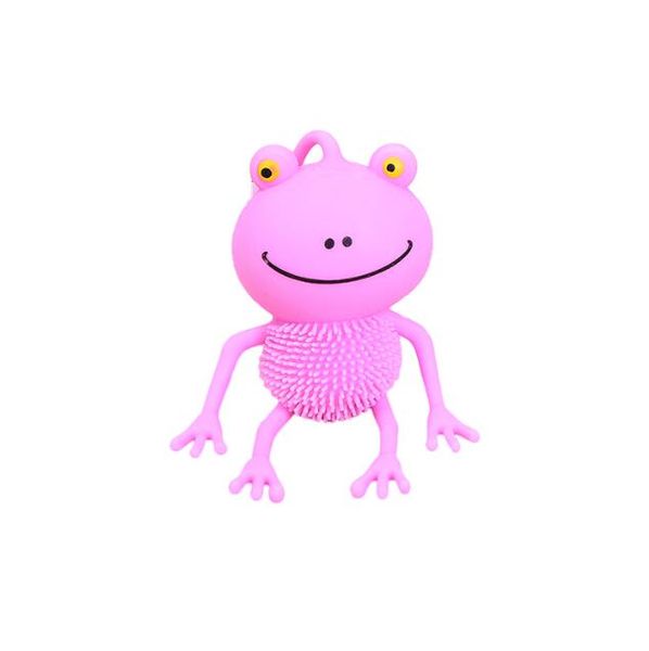 Jouet mignon de grenouille clignotante illuminé jouets de balle rebondissante Novely enfants cadeau créatif brillant dessin animé animal bébé enfants jouets de décompression cadeau