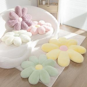 Mignon fleur jeter oreiller réaliste marguerite fleur en peluche jouet en peluche plante fleur moelleux maison canapé décor bébé enfants tapis 240129