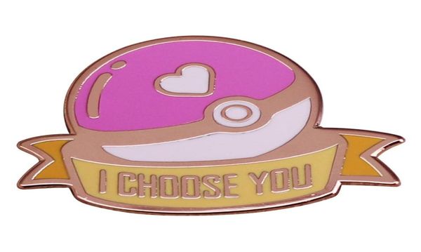 Broche de sprite de jeu mignon, badge de dessin animé, films, jeux, épingles en émail dur, collection de broche de dessin animé en métal, je vous choisis, broche 7024198