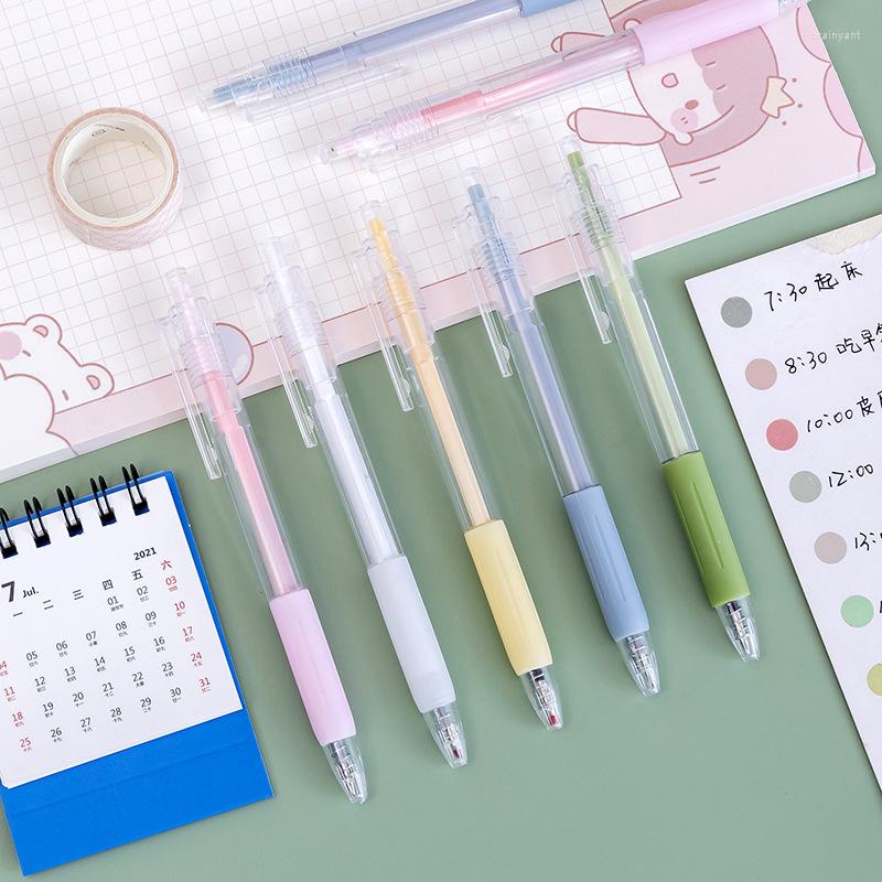Bolígrafos de gel bonitos, papelería, útiles escolares japoneses, papelería