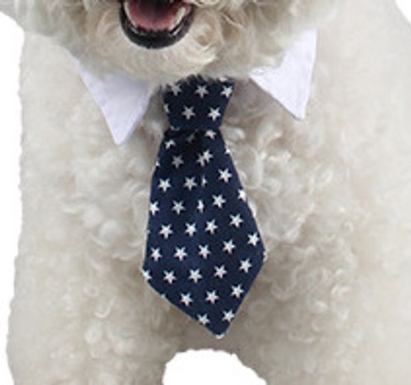 Mignon Gentry cravate rayé cravate mode animal de compagnie coton chien noeud papillon fournitures pour animaux de compagnie en gros 1221919