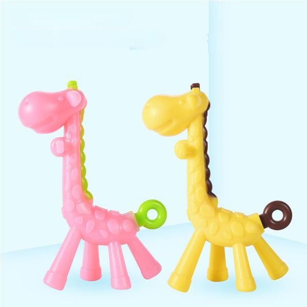 Girafe mignon Teher Safe Silicone Stick Stick Baby Fawn Teher