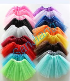 Mignon filles tutu jupe d'été bébé plissée robe gazeuse mini bulle jupes en filet