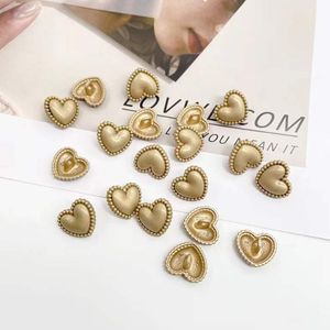 Bouton de couture bricolage coeur mignon pour chemise pull cardigan boutons coeur en métal 12.5/15/18mm