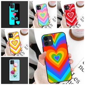 Mignon Coeur Amour Doux TPU Cas Pour Iphone 15 Plus 14 Pro MAX 13 12 11 XR XS 8 7 iPhone15 Phone15 Belle Amant Silicone Fleur De Tournesol Mobile Téléphone Portable Couverture Arrière Peau