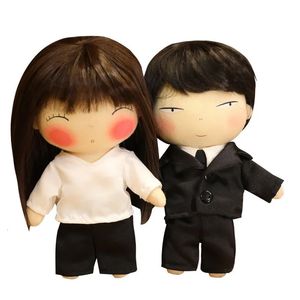 Mignon de haute qualité drames coréens TV le bureau Blind Date Couple en peluche une proposition d'affaires poupée fille amour cadeau de mariage 231229