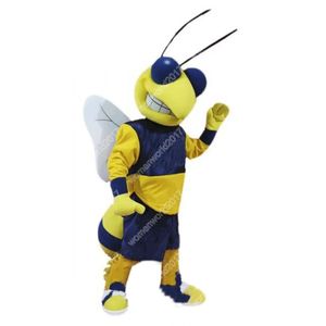 Lindo disfraz de mascota Hornet simulación personaje de dibujos animados trajes traje tamaño adulto traje unisex cumpleaños Navidad carnaval vestido de lujo