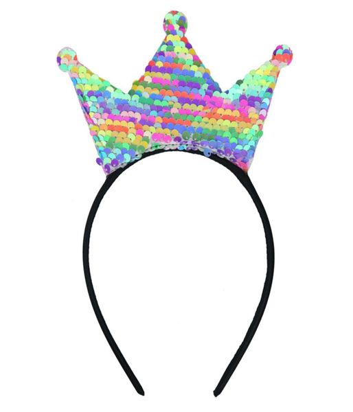 Mignon couronne impériale style paillettes cheveux arcs 22 couleurs accessoires de cheveux pour enfants décorations de fête d'anniversaire bandeau design TSS258327416