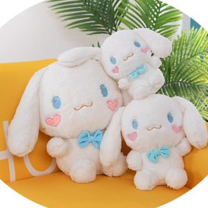 Poupée en peluche Jade Guigou, mignon, chien de dessin animé à grandes oreilles, petit chien blanc, jouet pour cadeau d'anniversaire pour fille