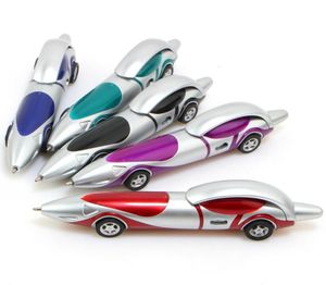 Mignon Kawaii Plastic Cartoon Car Ballpoint Pen Novelty Ball Pen Itegs Creative Pertes Kids Toy Office School fournit 6 Colors9054460
