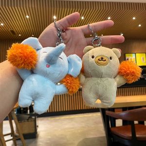 Mignon porte-clés sac à dos pendentif en peluche poupée pendentif poupée jouet en peluche porte-clés poupée de mariage porte-clés G1019