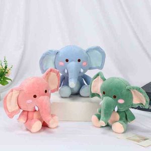 Niños lindos Cumpleaños Dormitorio Decoración 22Cm Juguete Elefante Pop Juguete de peluche Animal de dibujos animados J220729