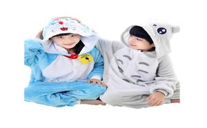 schattige kinderen Onepiece pyjama's schattige Doraemon cartoon gewaad slaapkleding voor 310 jaar kinderen jongens meisjes onesie pyjama night kleren3321359