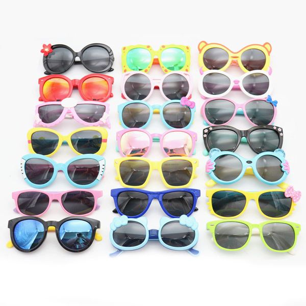 Artículos diversos para el hogar, gafas de sol de moda para niños, gafas de sol polarizadas para niños y niñas, gafas de seguridad de silicona para bebés