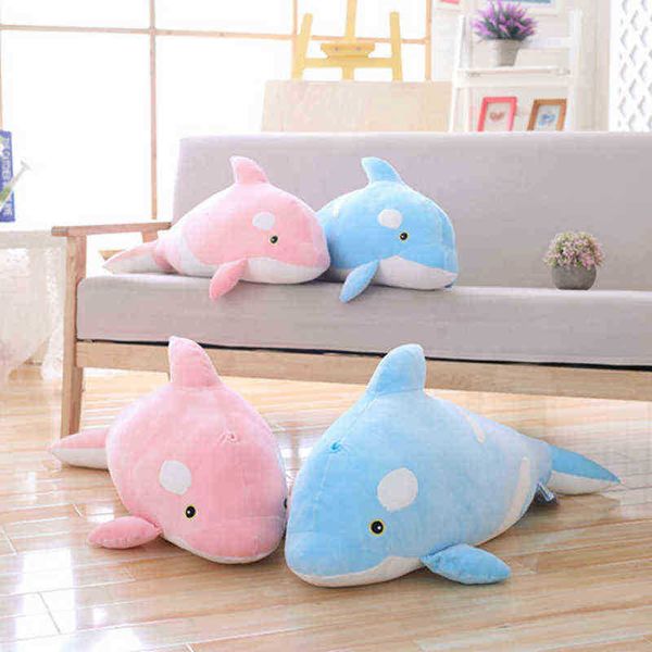 Mignon Orque Oreiller Pop Vie Marine BluePink Whale Cuddle Pop Shark Enfants Garçons Filles Cadeau D'anniversaire Doux Kawaii Jouets J220729