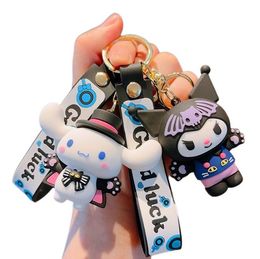 Mignon kulomi keychain pendentif figurines dessin animé voitures clés accessoires accessoires pendentif petit cadeau en gros