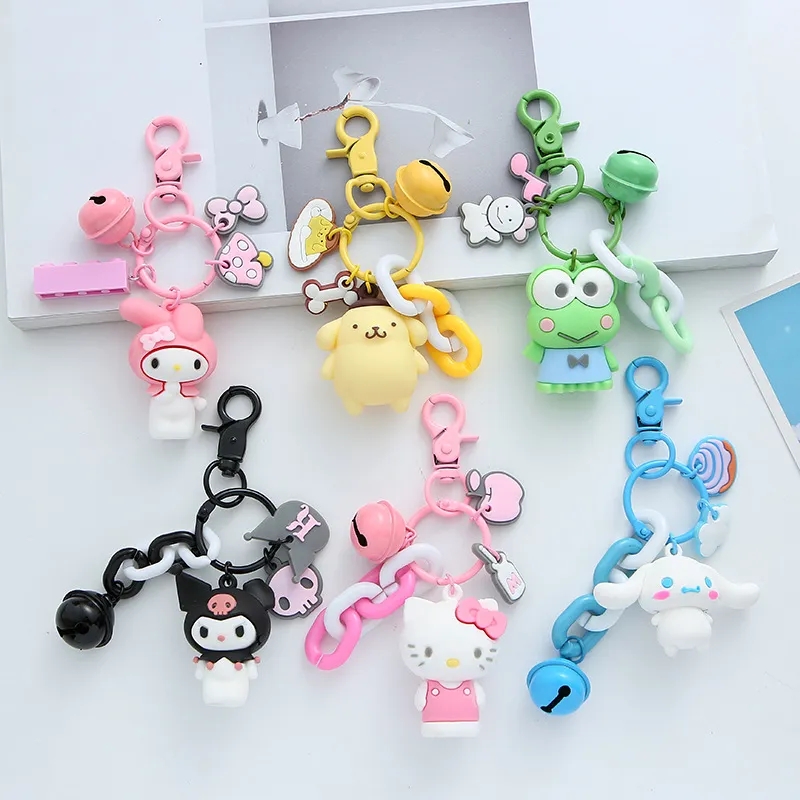 Cute Kuromi Cartoon Doll Keychain Pendant Paint Keyring Creative Gift